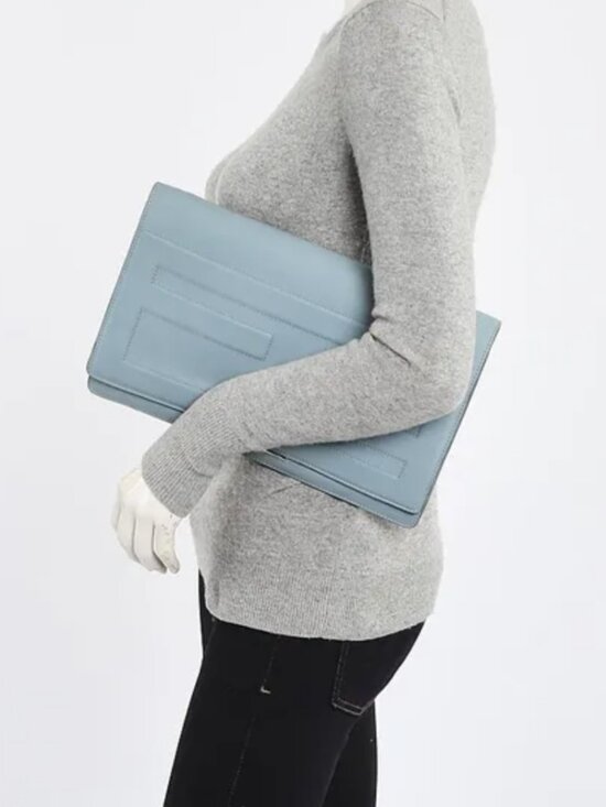 Fendi Tube Macro Large Leather Clutch - Picture 12 of 12